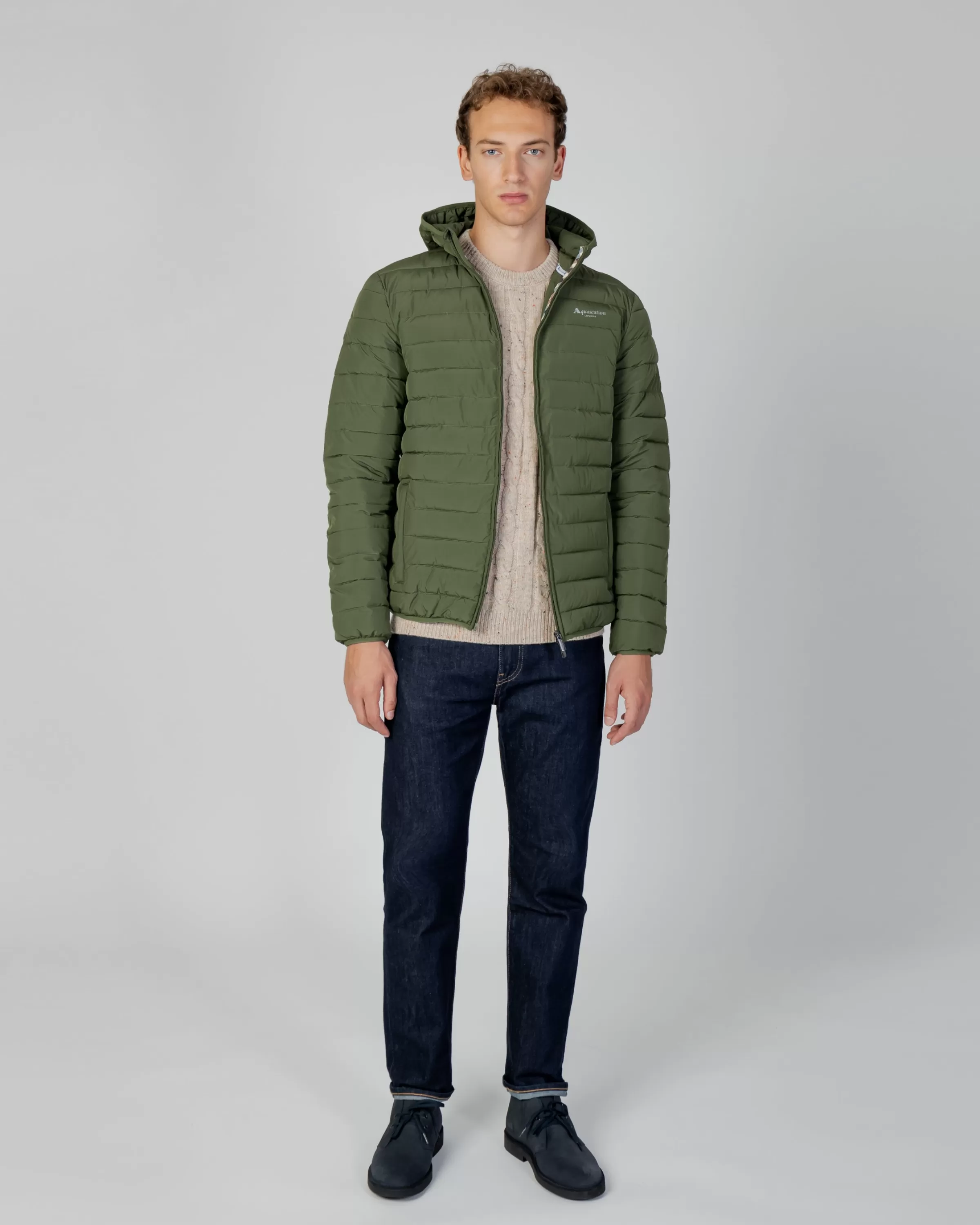 Uomo Aquascutum Active Active100Gr Hooded Jacket