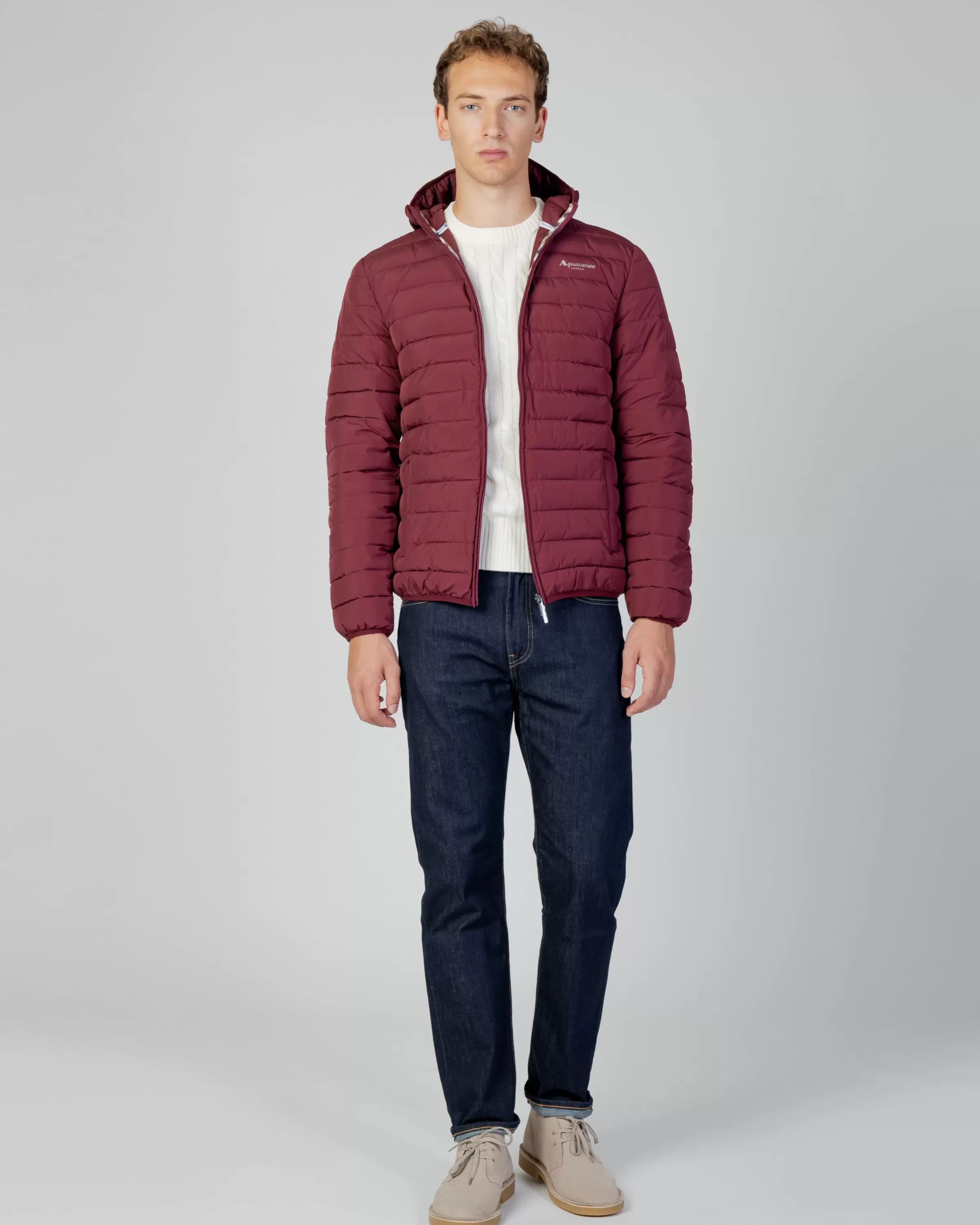 Uomo Aquascutum Active Active100Gr Hooded Jacket