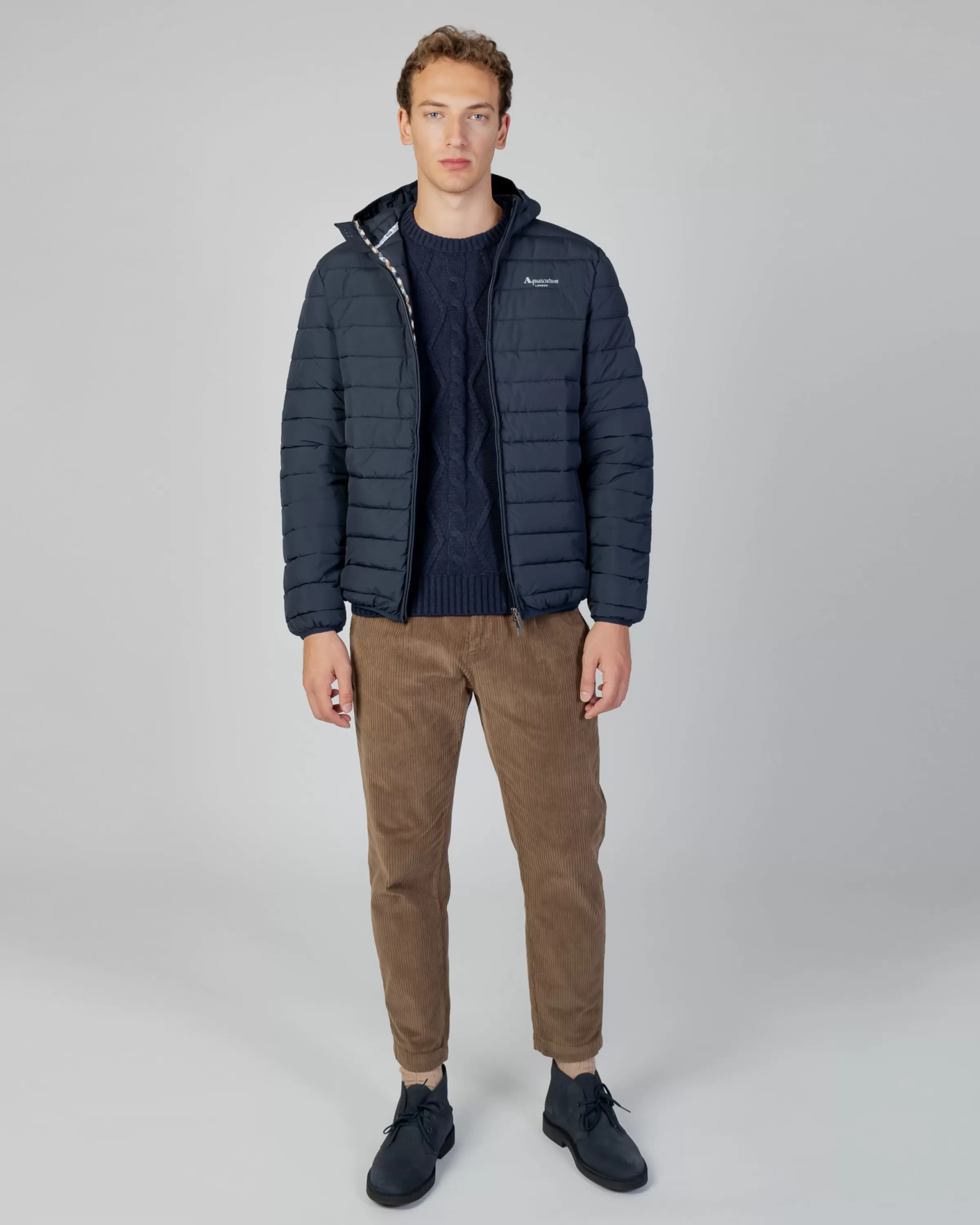 Uomo Aquascutum Active Active100Gr Hooded Jacket