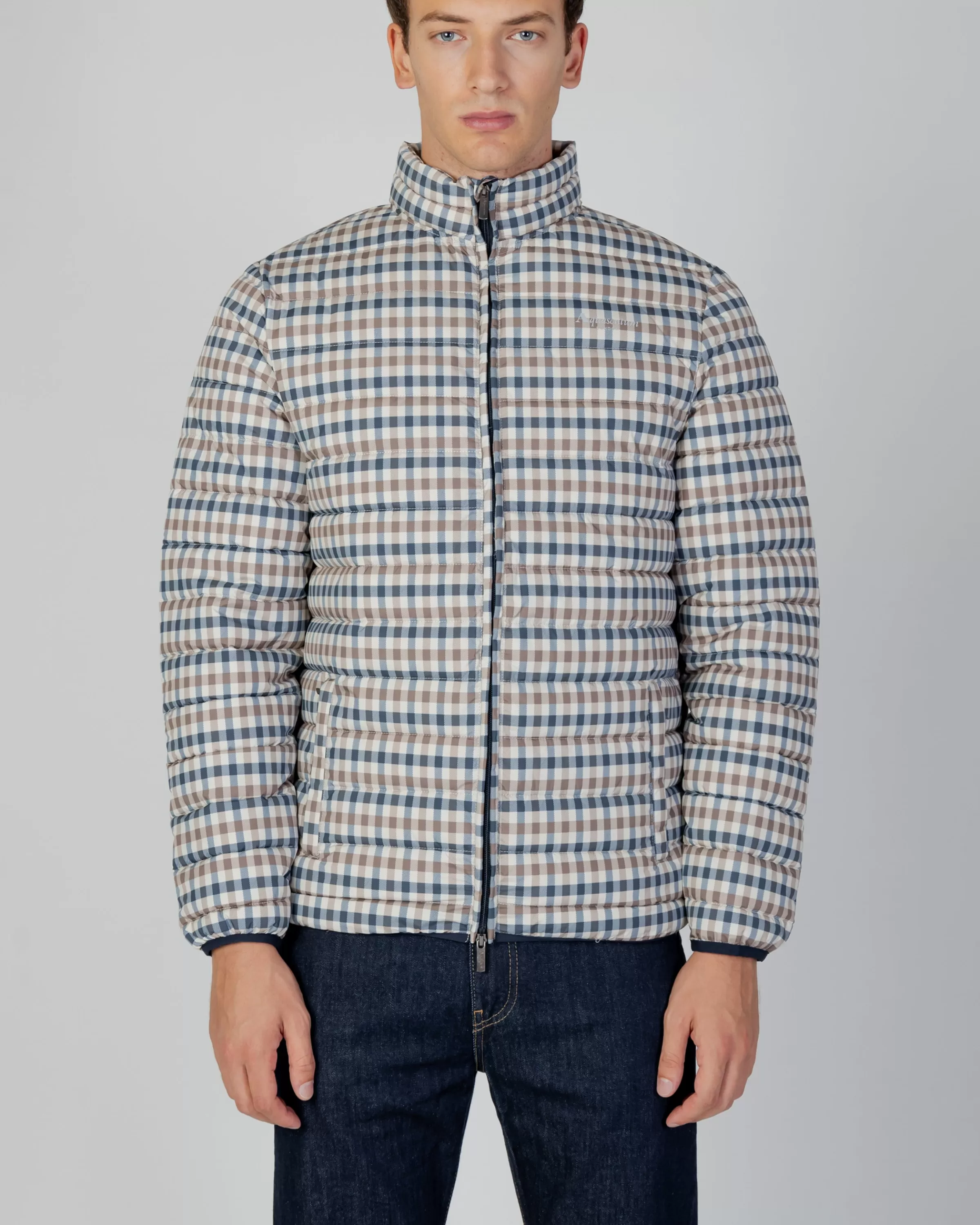 Uomo Aquascutum Active Active100Gr Mock Neck Jacket