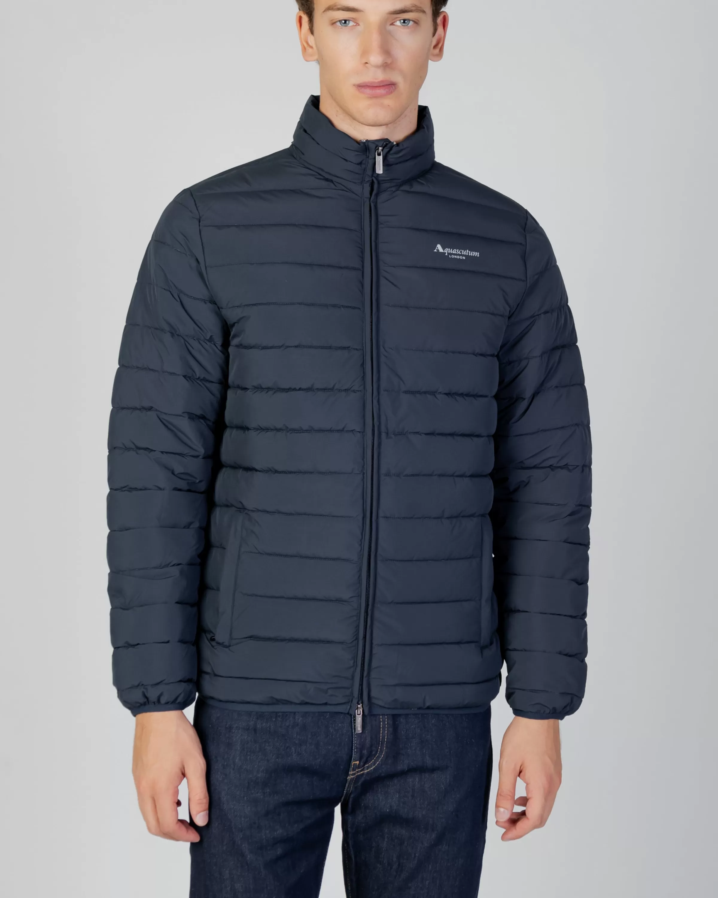 Uomo Aquascutum Active Active100Gr Mock Neck Jacket