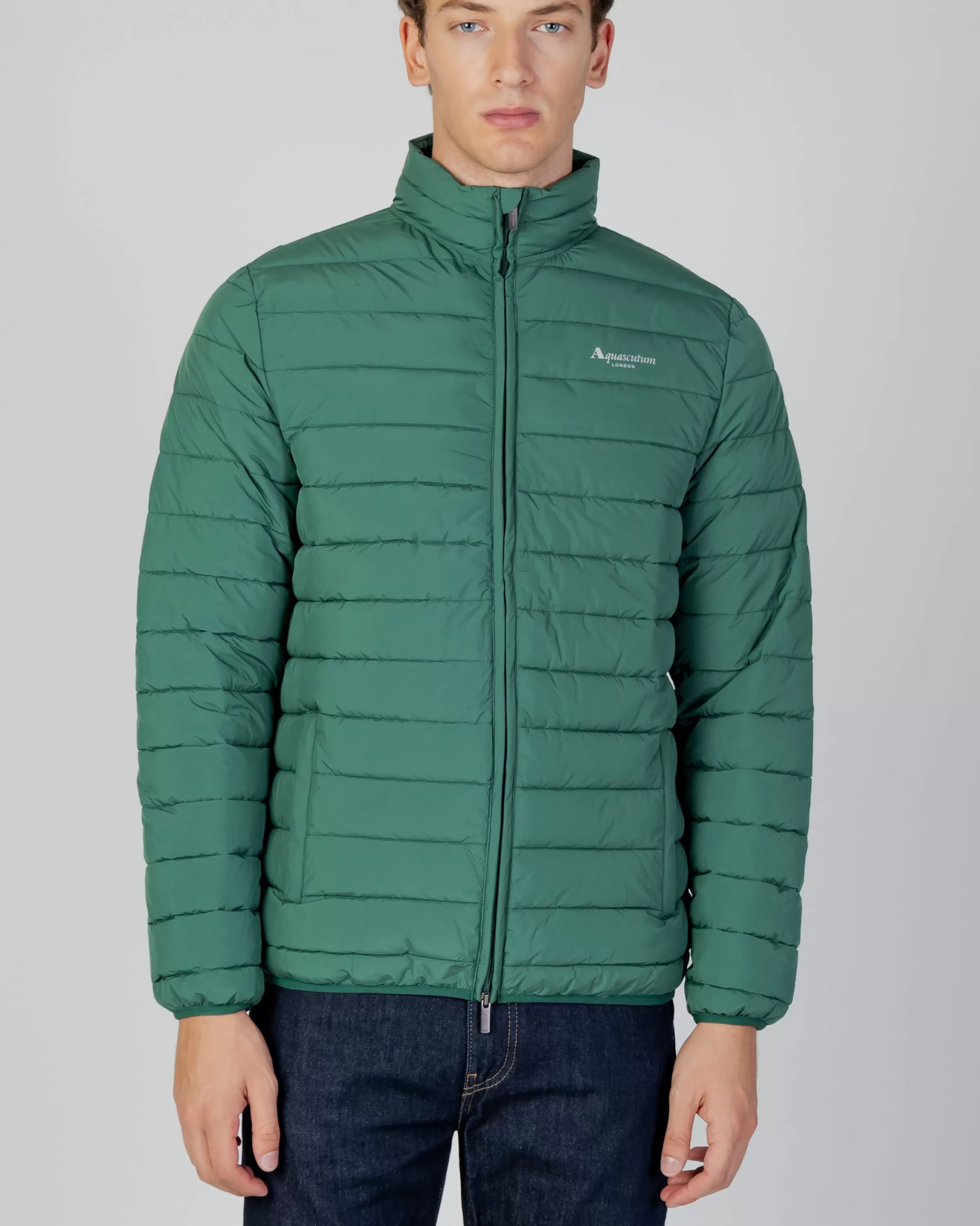 Uomo Aquascutum Active Active100Gr Mock Neck Jacket