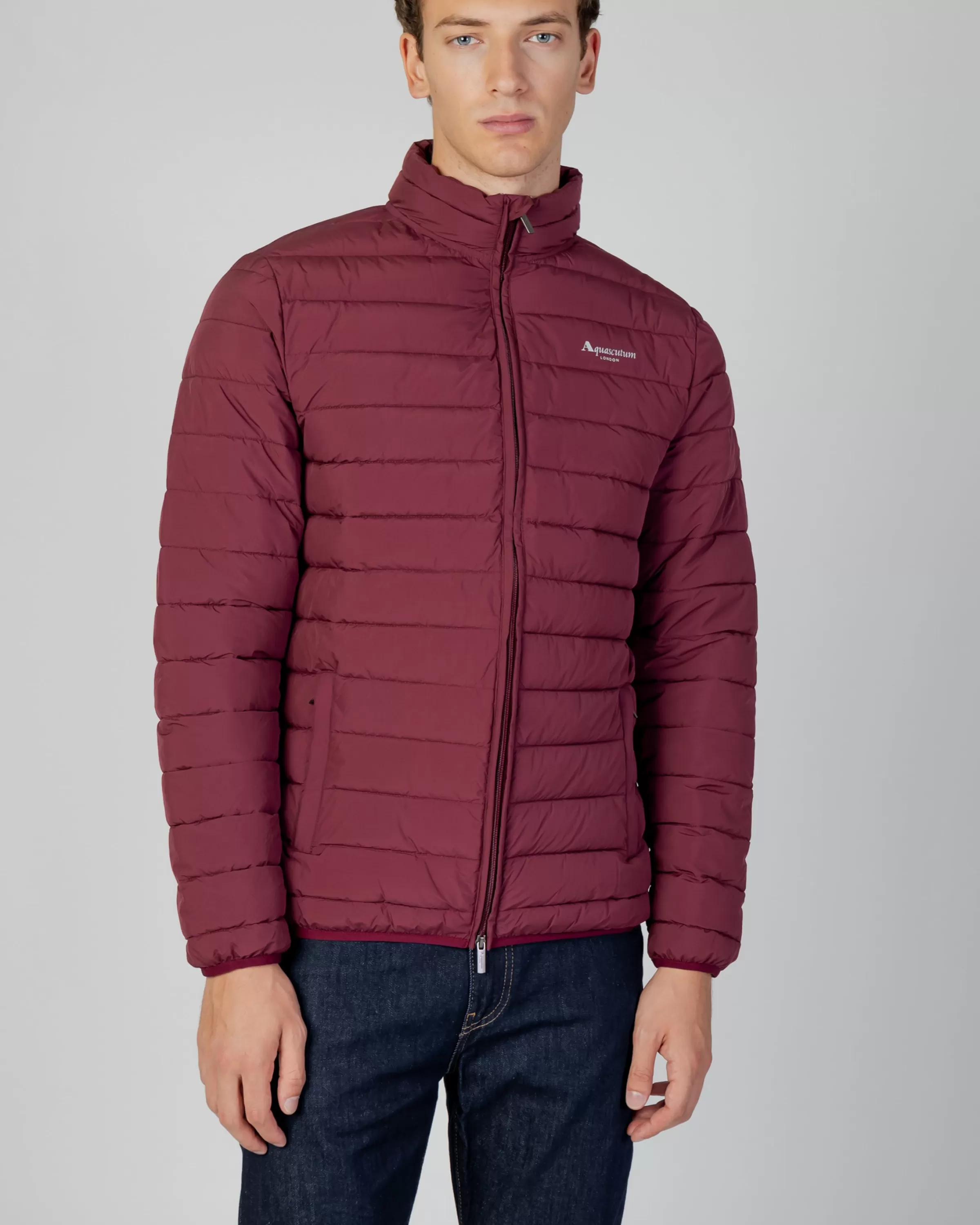 Uomo Aquascutum Active Active100Gr Mock Neck Jacket