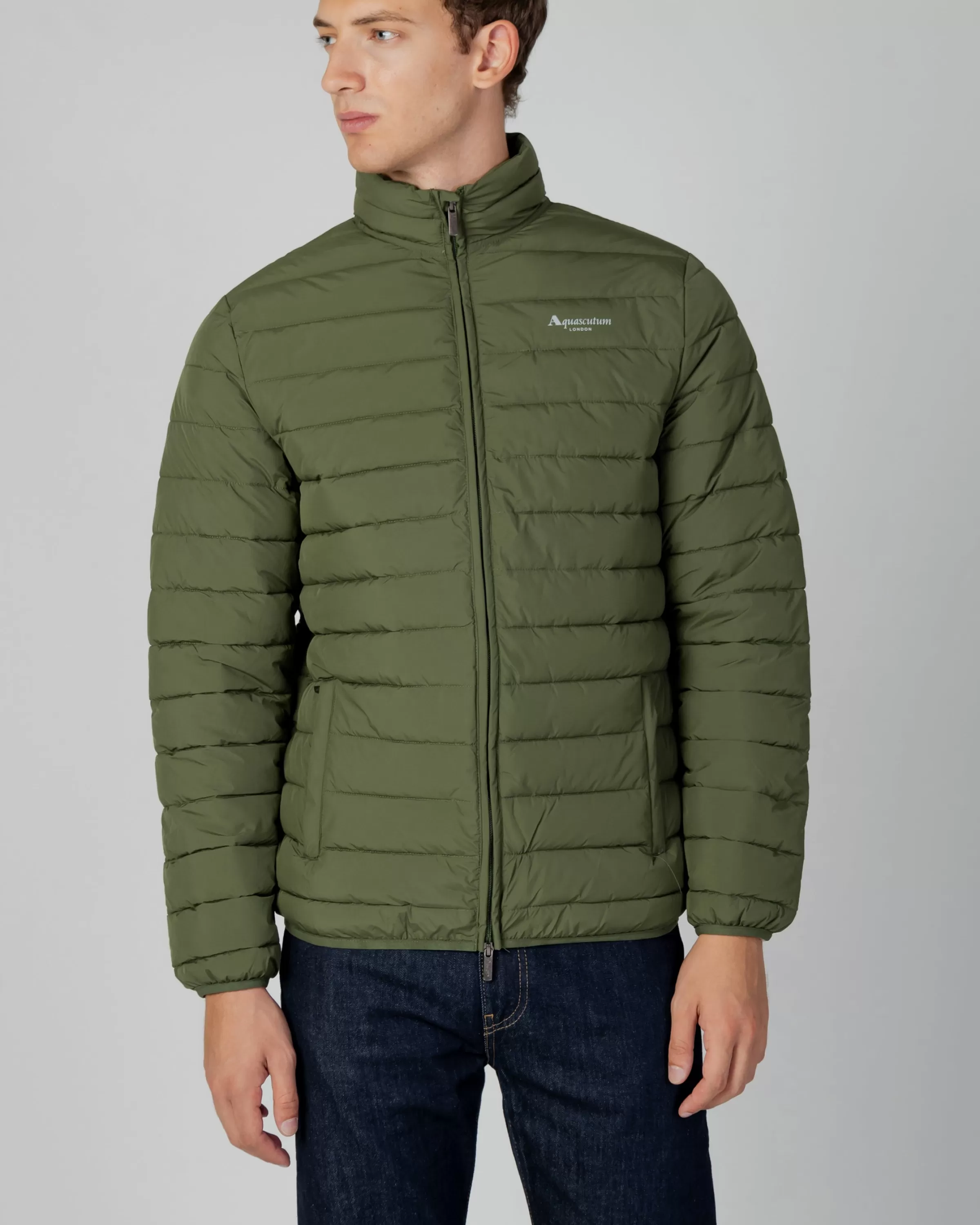 Uomo Aquascutum Active Active100Gr Mock Neck Jacket