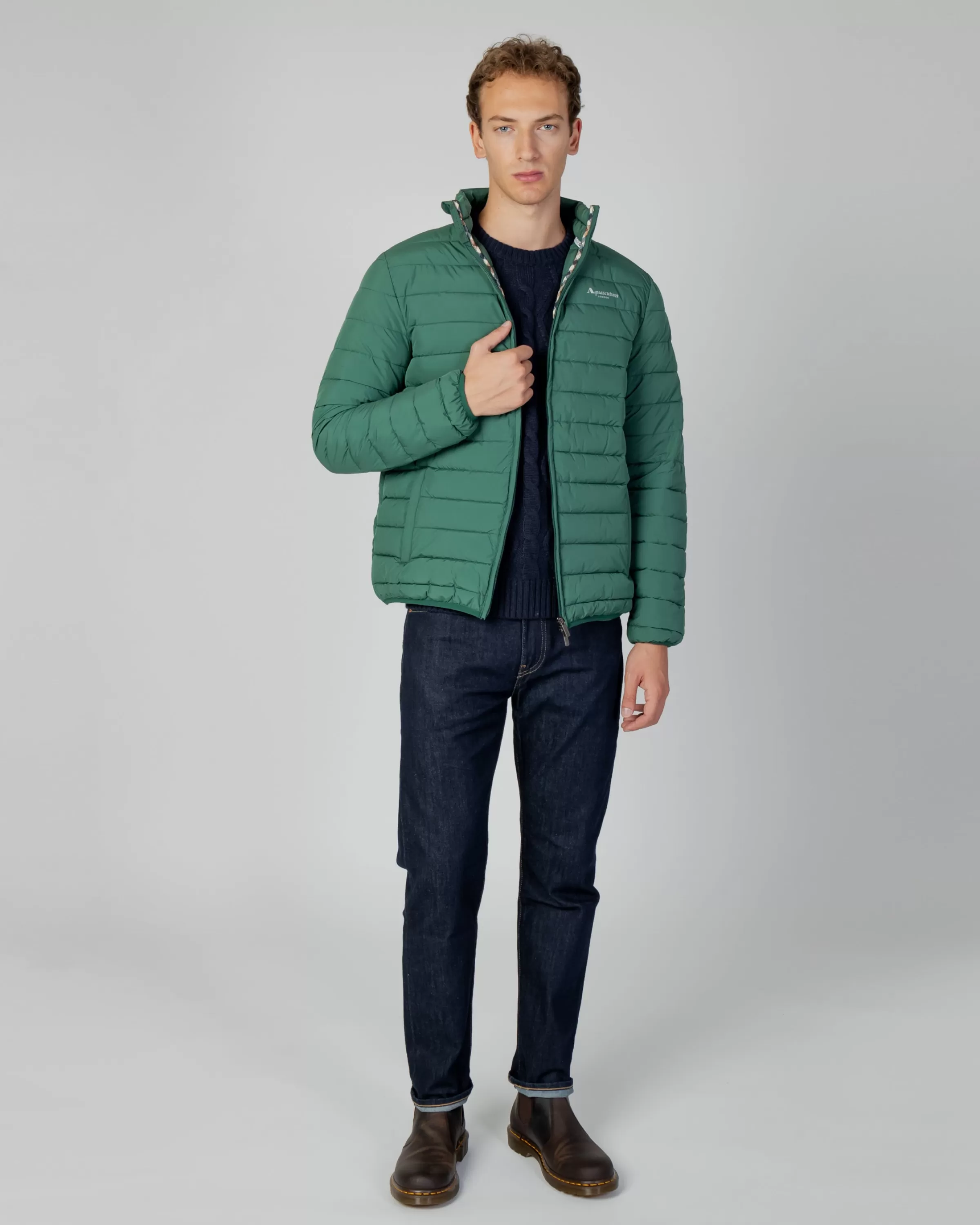 Uomo Aquascutum Active Active100Gr Mock Neck Jacket