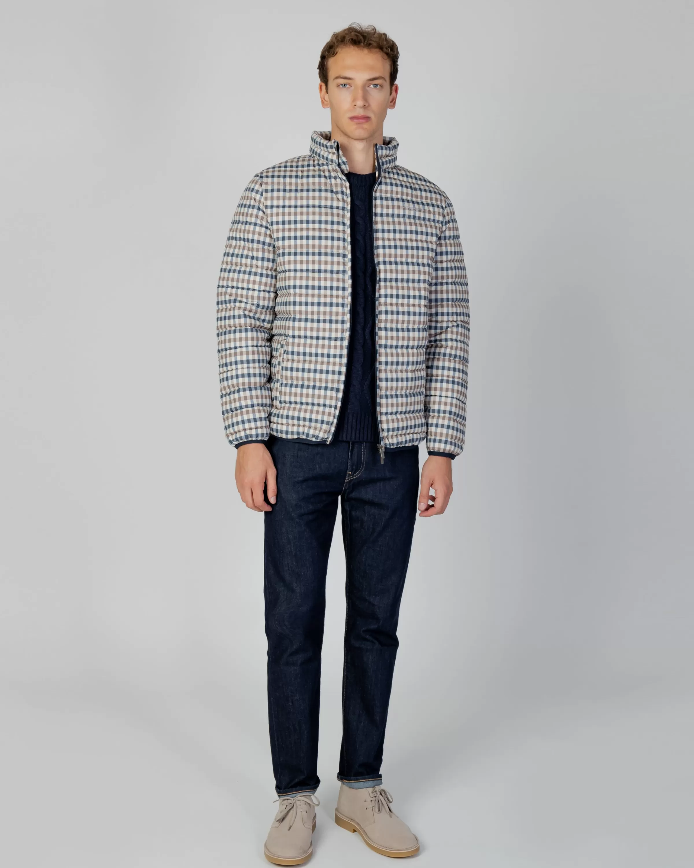 Uomo Aquascutum Active Active100Gr Mock Neck Jacket