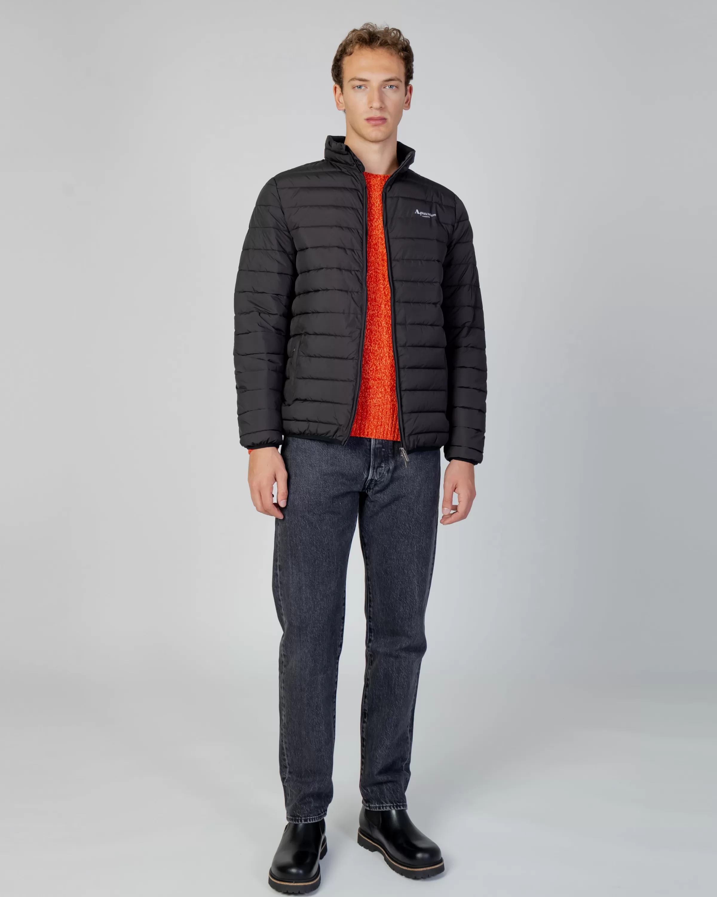 Uomo Aquascutum Active Active100Gr Mock Neck Jacket