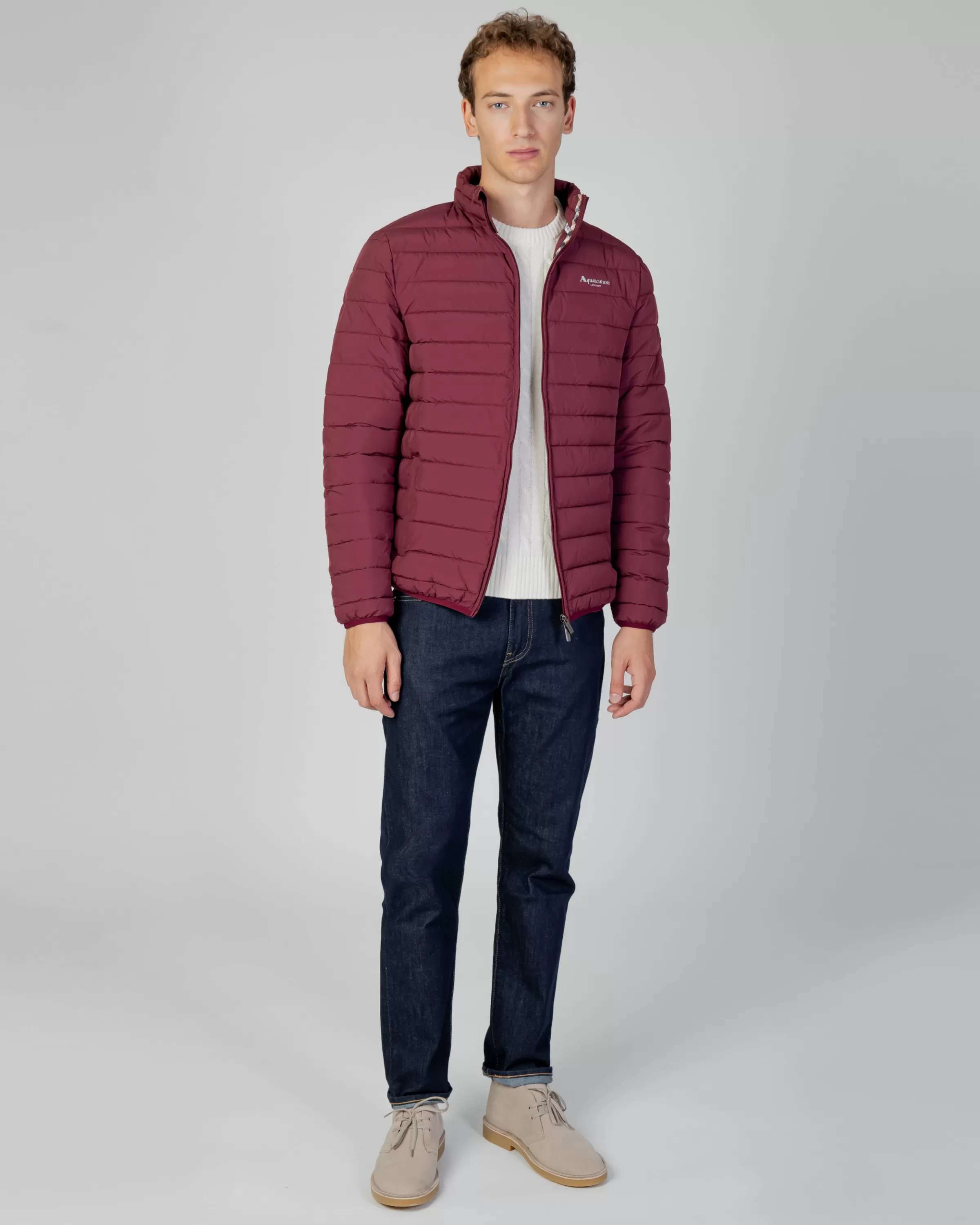 Uomo Aquascutum Active Active100Gr Mock Neck Jacket