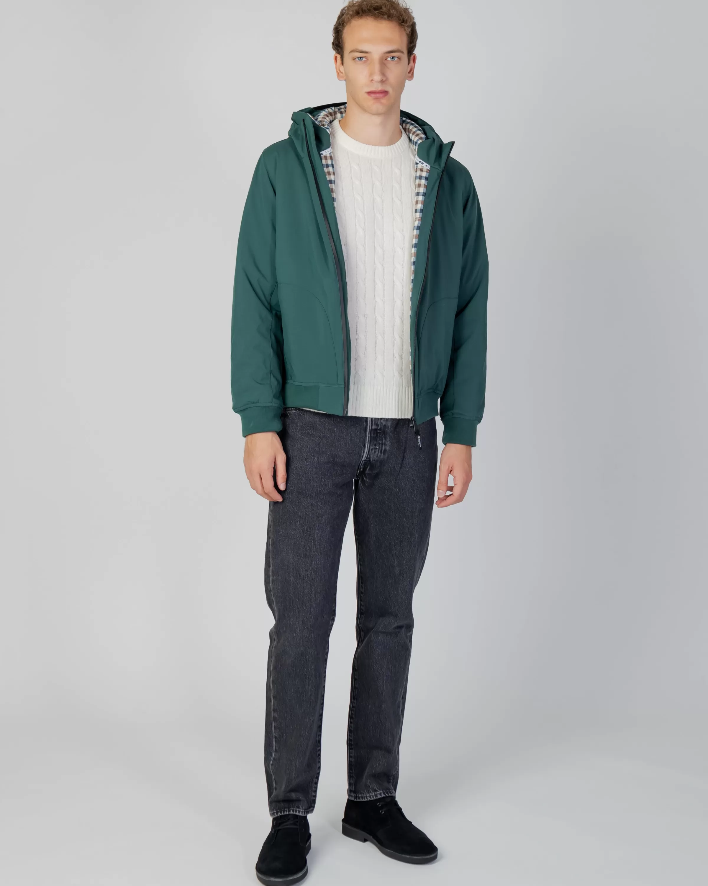 Uomo Aquascutum Active Active Hooded Jacket