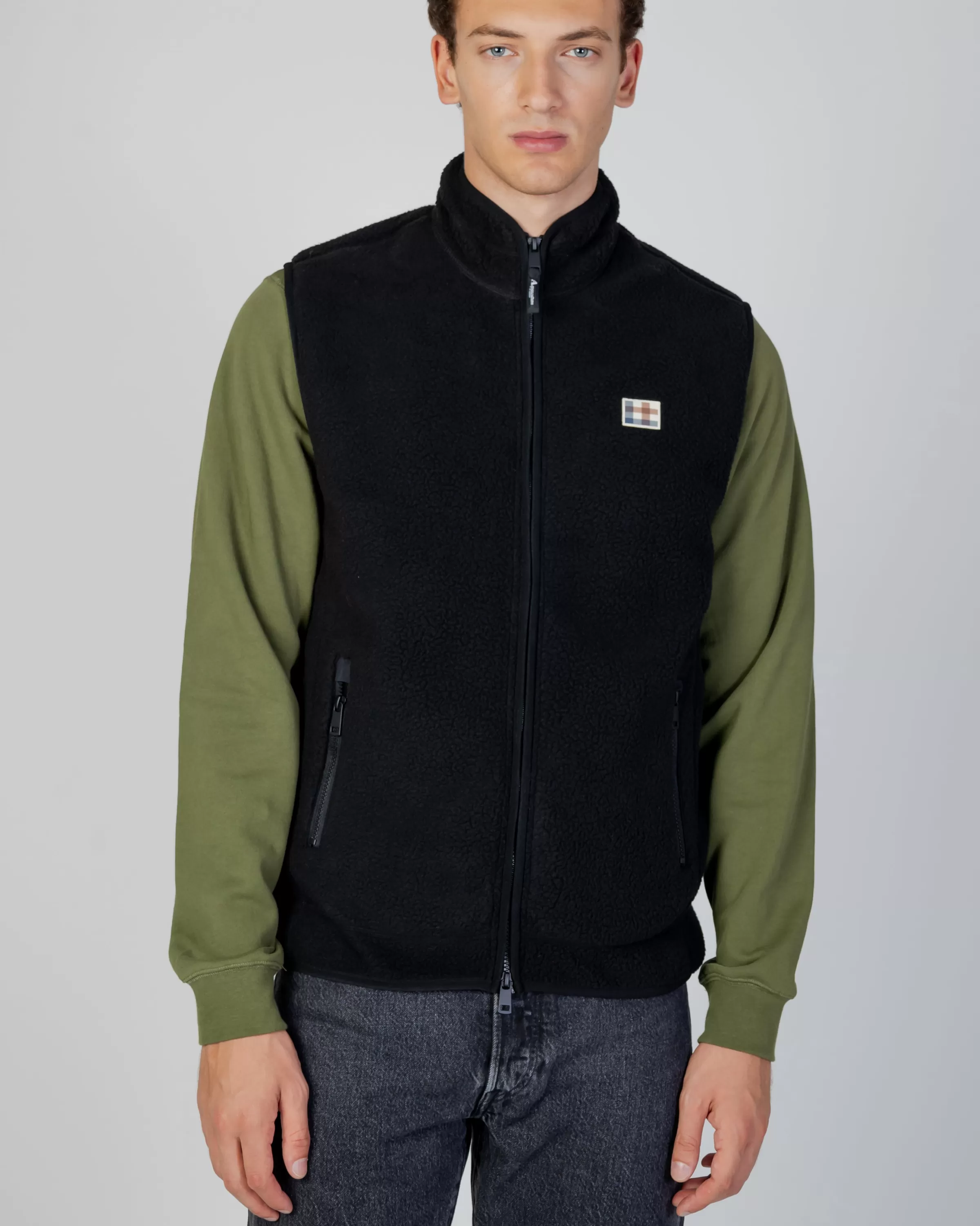 Uomo Aquascutum Active Active One Color Sherpa Vest