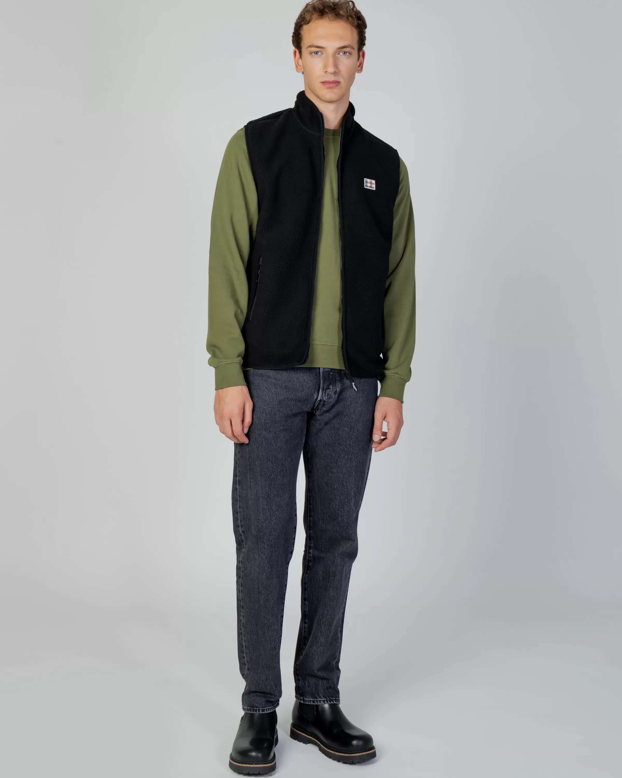 Uomo Aquascutum Active Active One Color Sherpa Vest