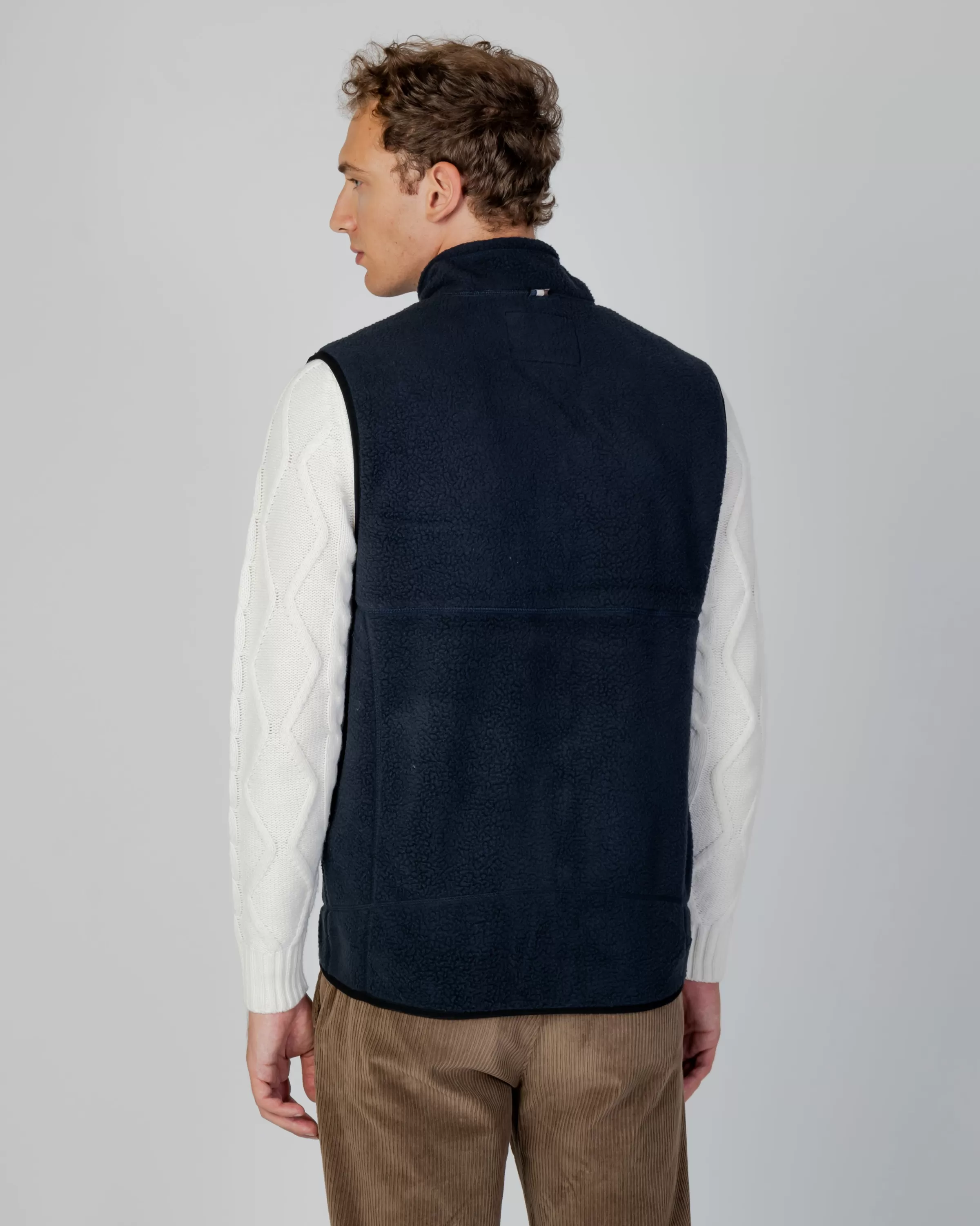 Uomo Aquascutum Active Active One Color Sherpa Vest