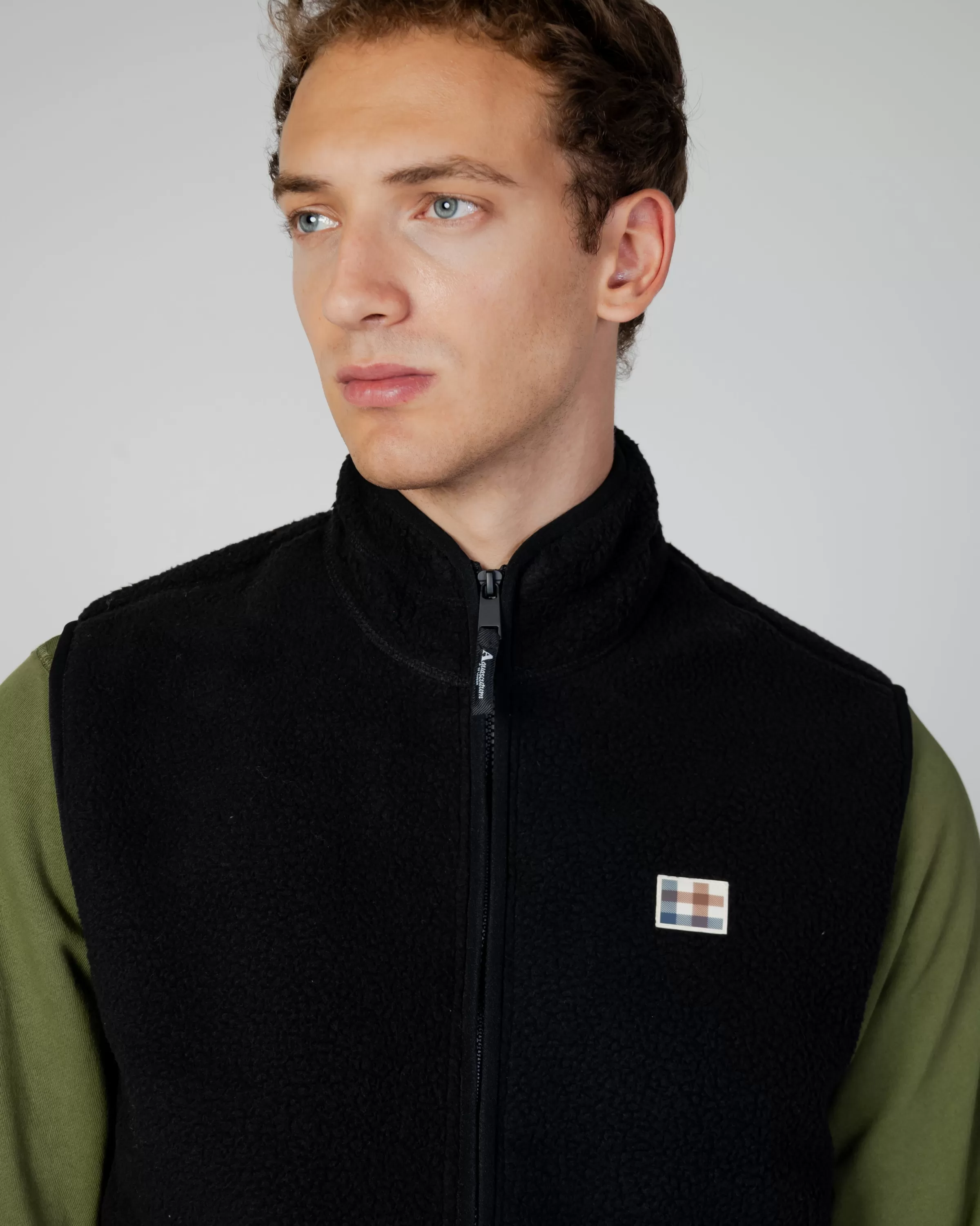 Uomo Aquascutum Active Active One Color Sherpa Vest