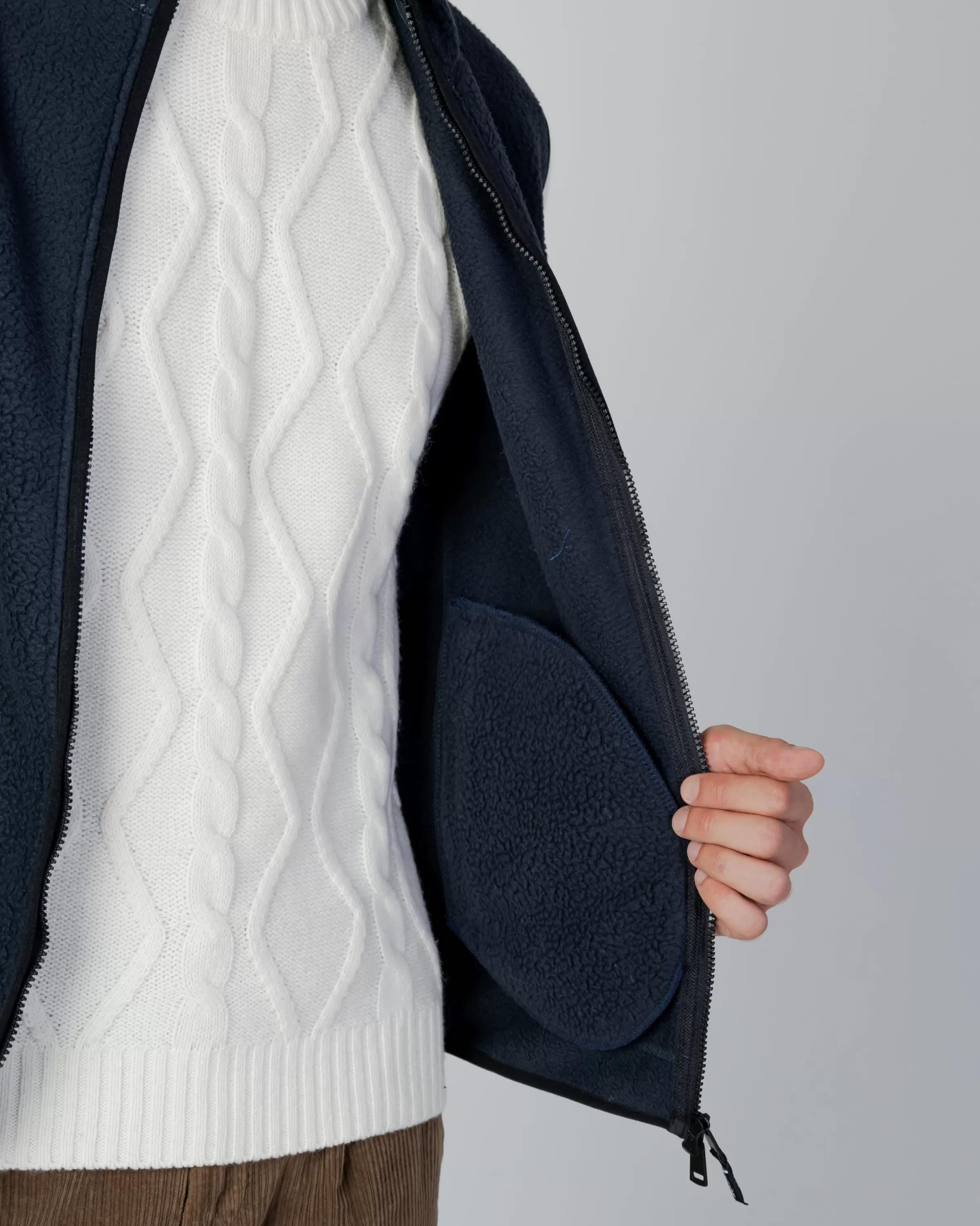Uomo Aquascutum Active Active One Color Sherpa Vest