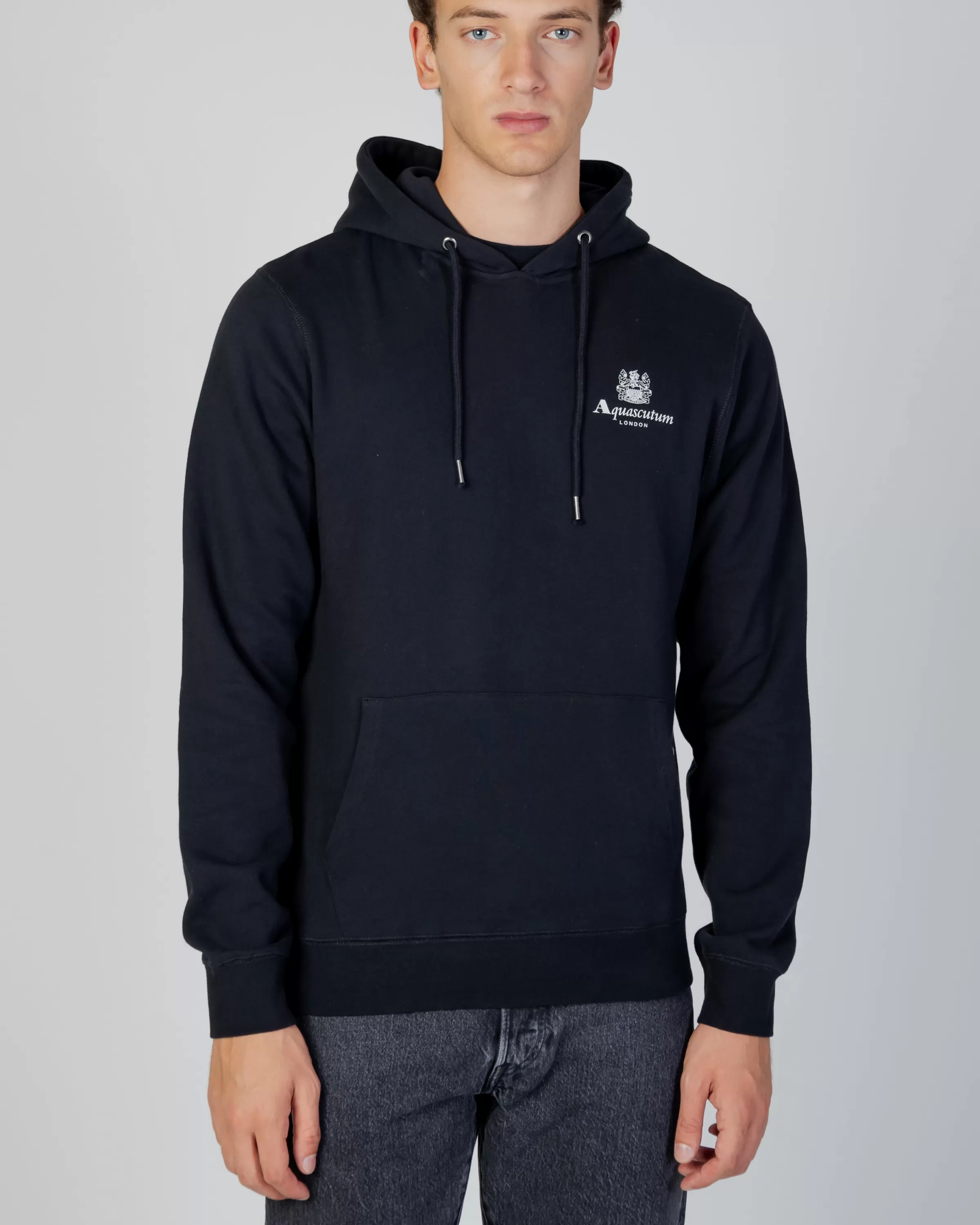 Uomo Aquascutum Active Active Small Logo Hoodie Fleece