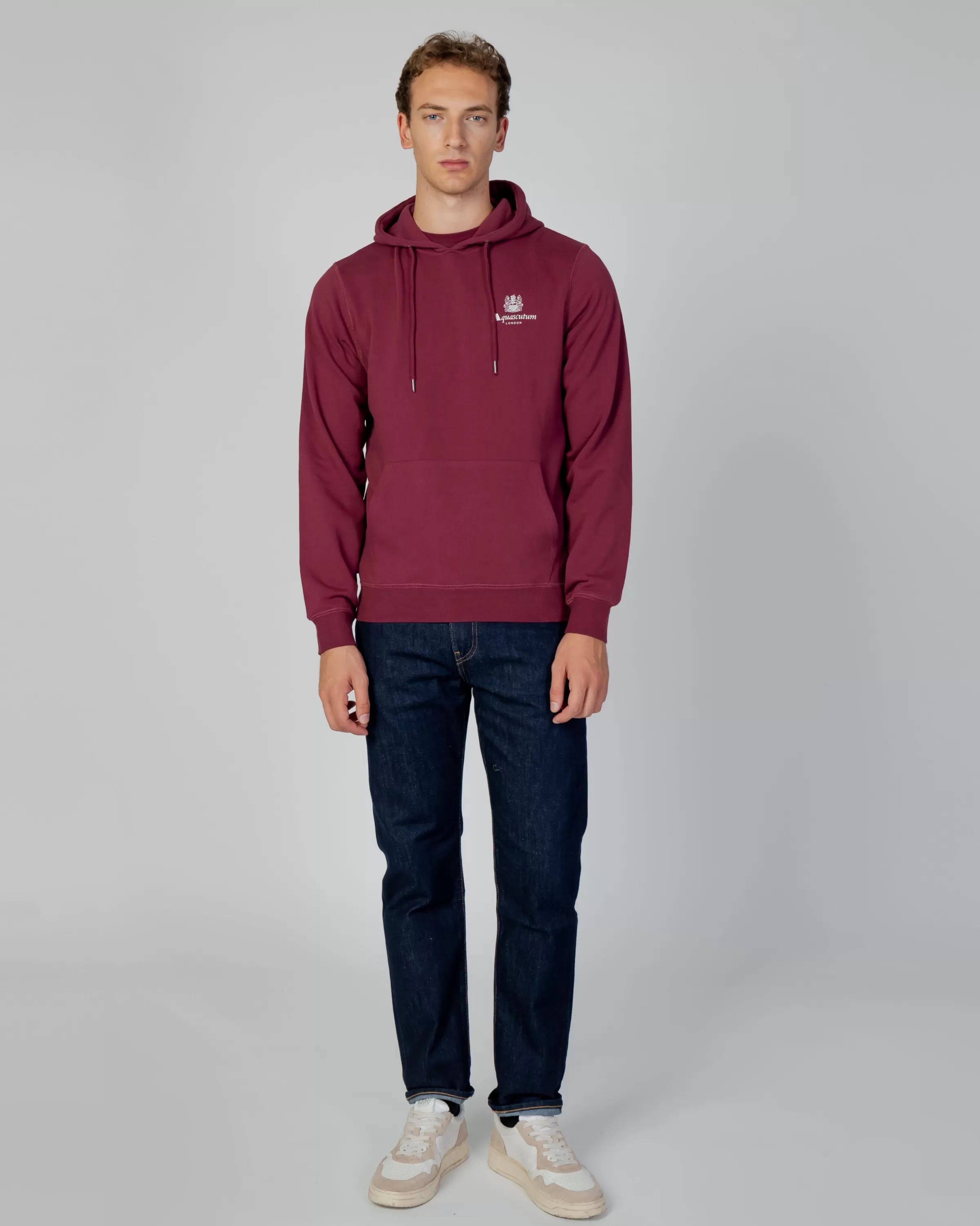 Uomo Aquascutum Active Active Small Logo Hoodie Fleece