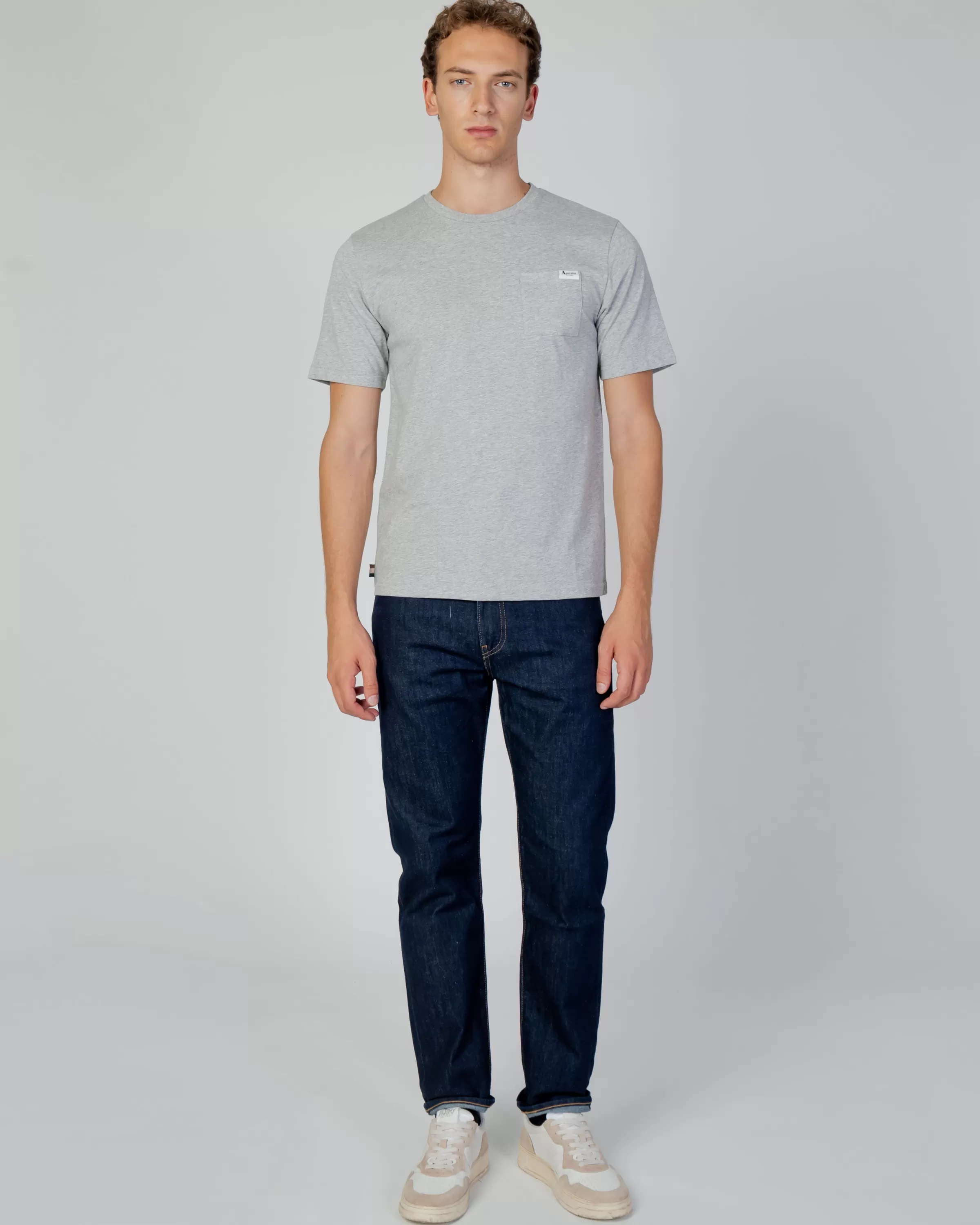 Uomo Aquascutum Active Active Small Logo Pocket T-Shirt